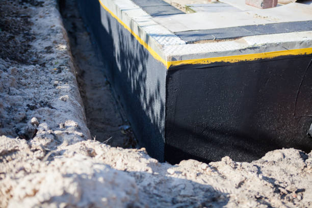Residential Exterior Waterproofing installation at a Leesburg, IN home by SJ Waterproofing Pros